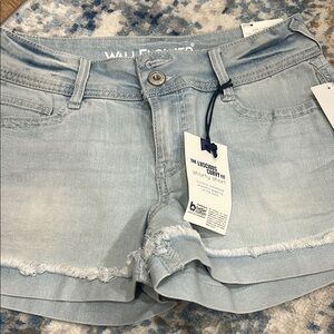 Wallflower Women's Light Blue Denim Shorts